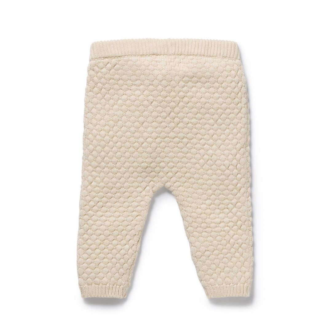 Cream Organic Knitted Bauble Legging