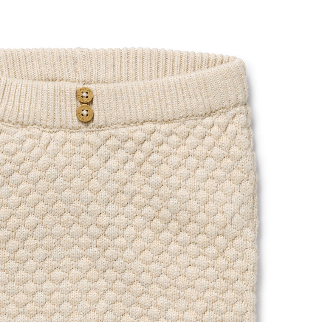 Cream Organic Knitted Bauble Legging