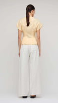 Estelle Pleated Blouse - Butter