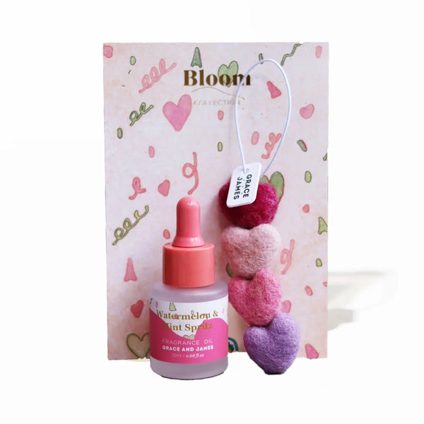 Bloom Collection - Watermelon & Mint Spritz  Felt Air Freshener