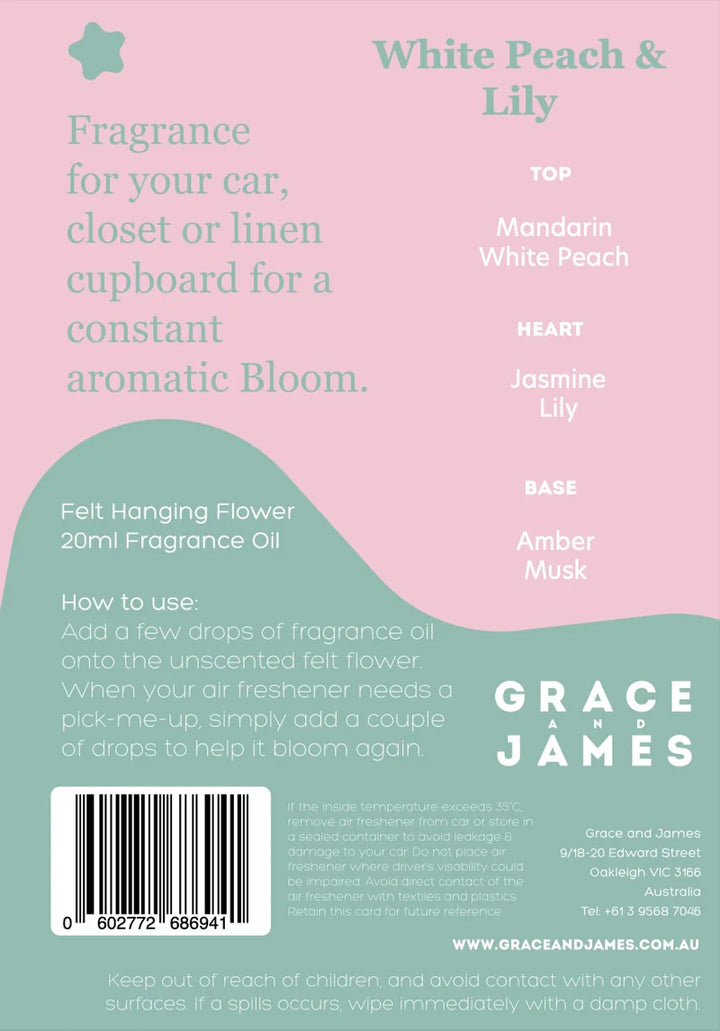Bloom - White Peach & Lily Air Freshener