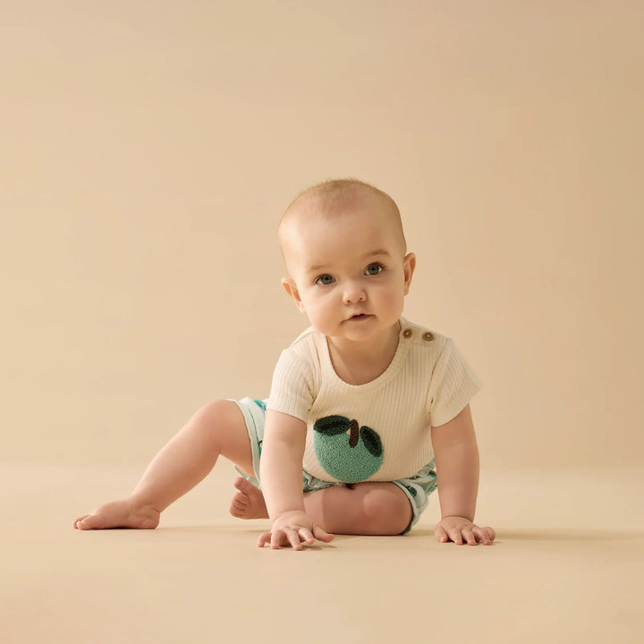 Apple Papple Embroidered Organic Tee