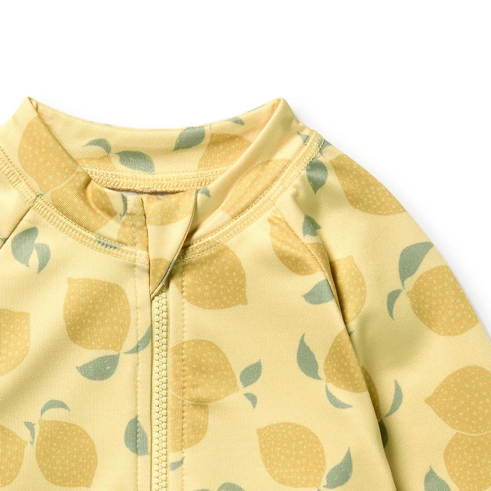 Lemon Drop Long Sleeved Swimsuit