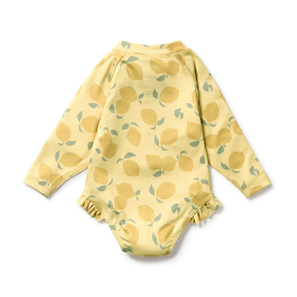 Lemon Drop Long Sleeved Swimsuit