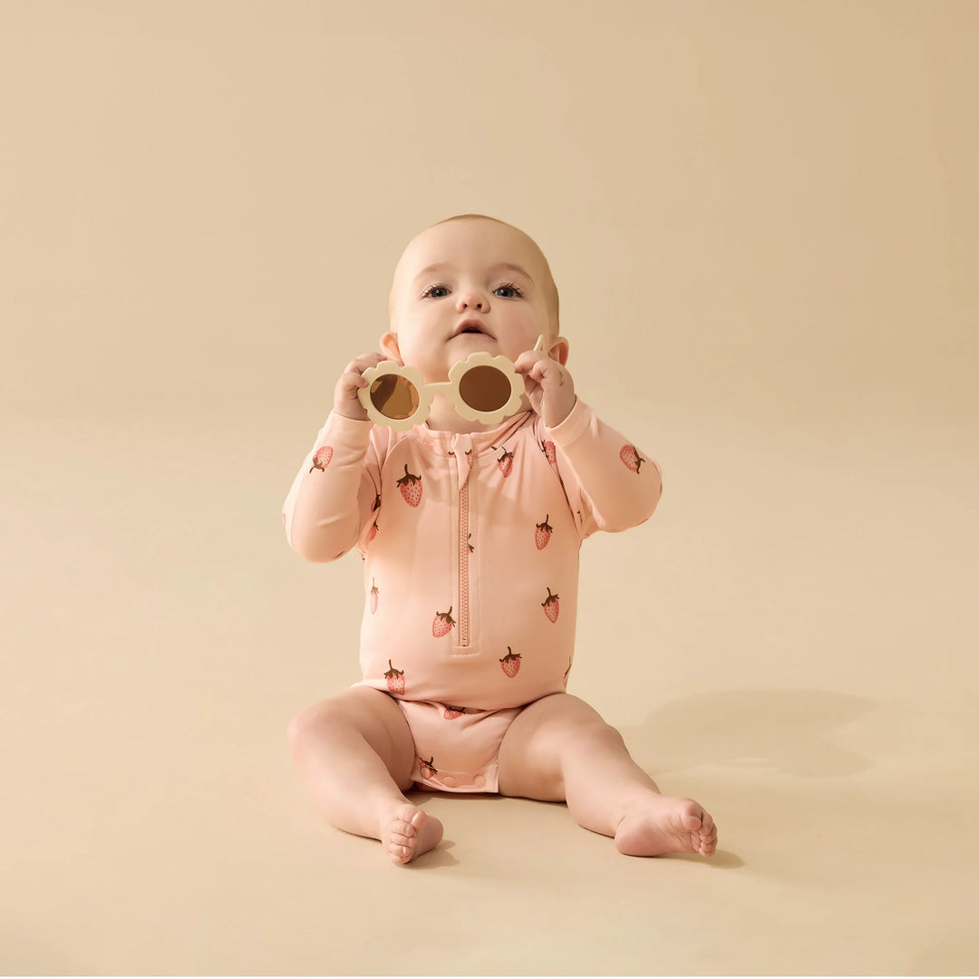 Strawberry Kisses Long Sleeved Swimsuit