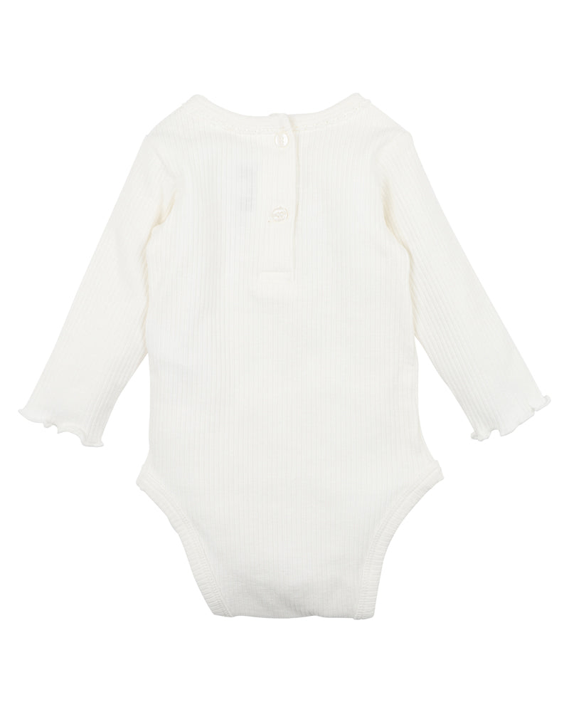 Bebe thea embroidered bodysuit available from www.thecollectivenz.com