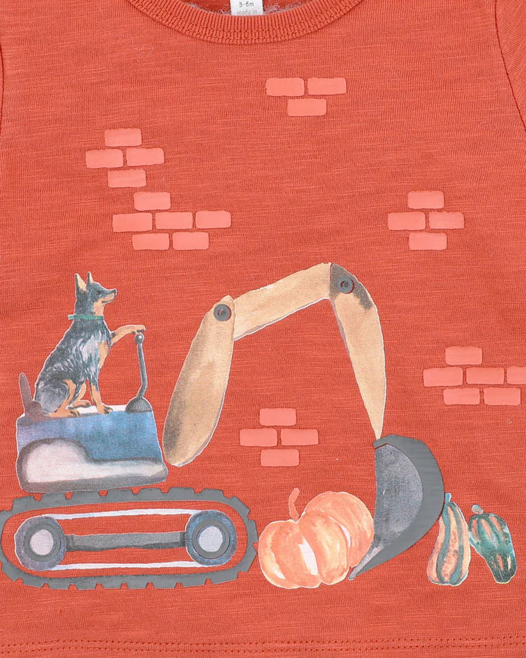 Clayton Digger Tee - Rust