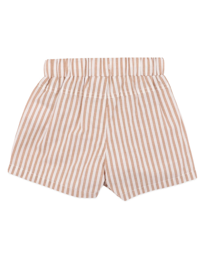 Bebe Brady Stripe Shorts - Caramel Stripe