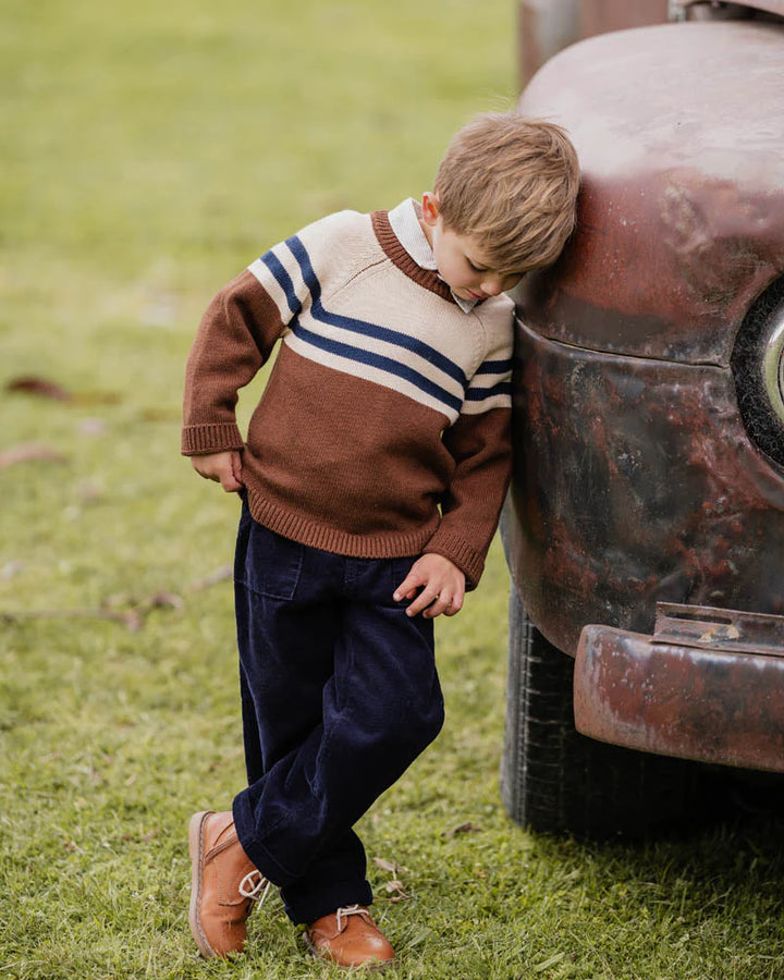 Jake Navy Pull On Pants