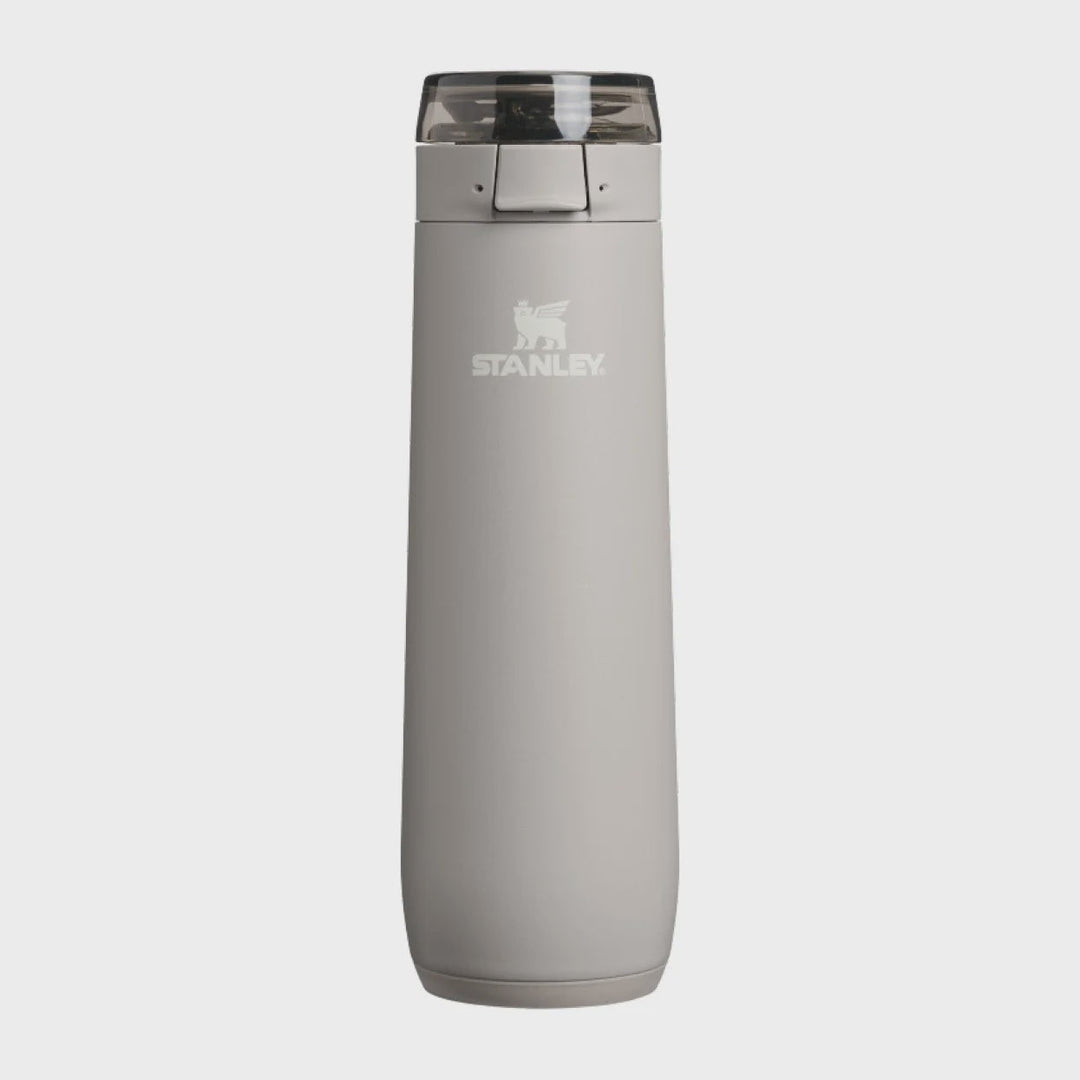 Gray Stanley insulated mug on a white background