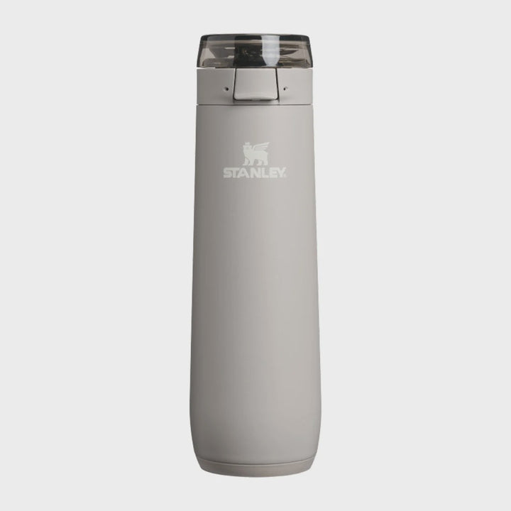 Gray Stanley insulated mug on a white background