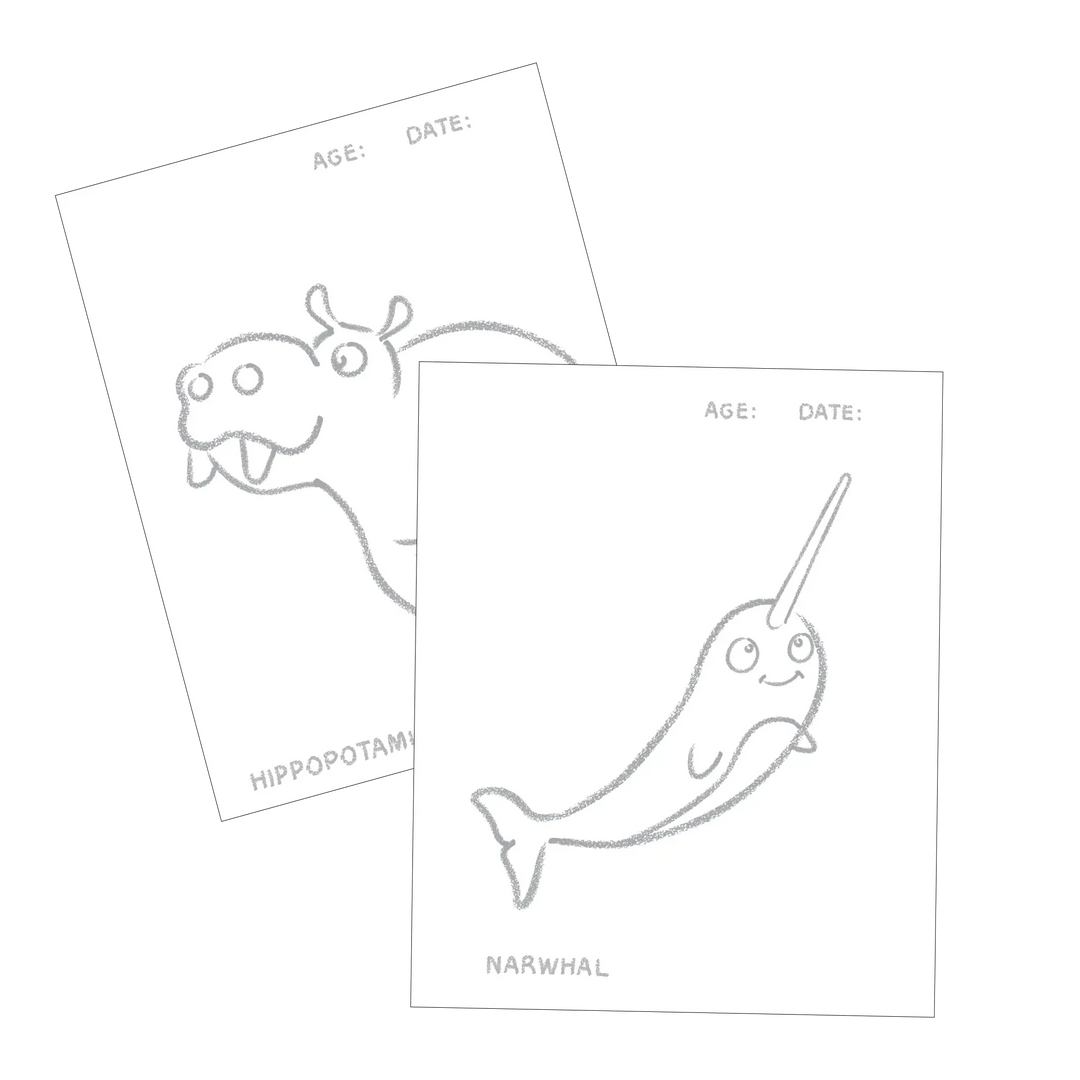 Honeysticks Toddler's First Colouring Book - Endangered Animals Adventure