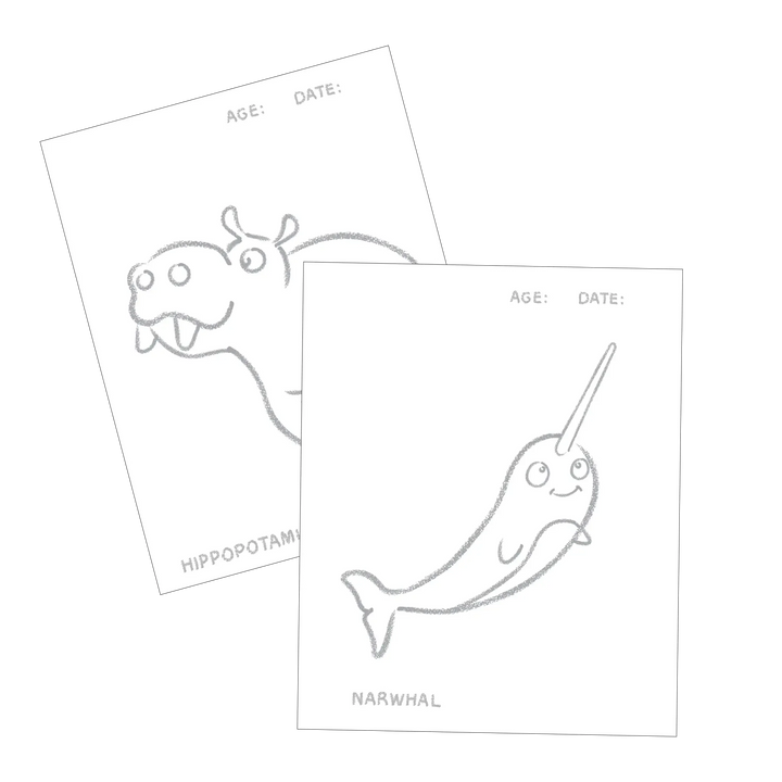 Honeysticks Toddler's First Colouring Book - Endangered Animals Adventure