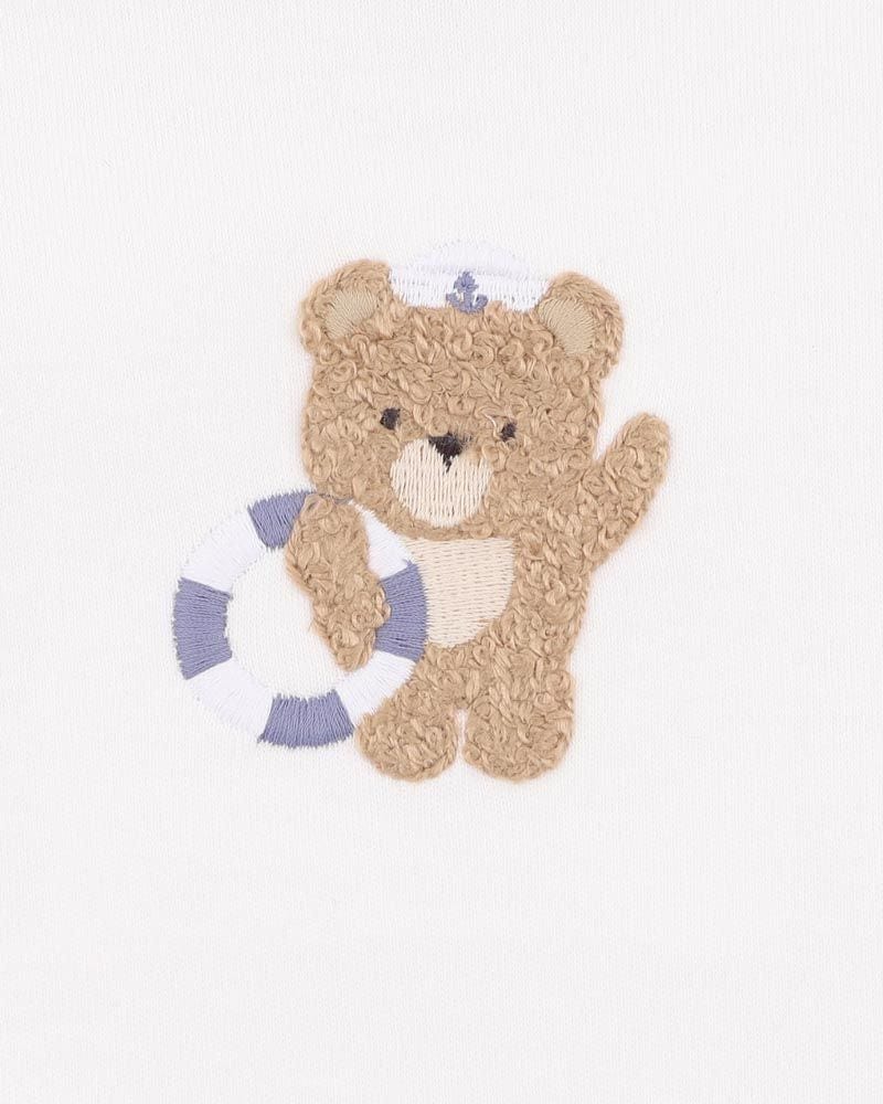 Axel Sailor Bear Bodysuit - Cloud