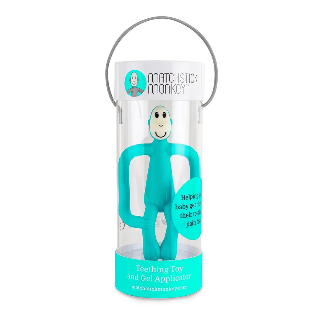 Monkey Teething Toy and Gel Applicator - Emerald Green