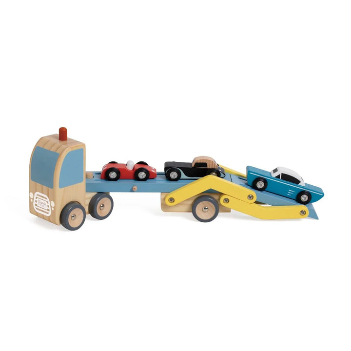 Car Transporter Truck Blue/Yellow