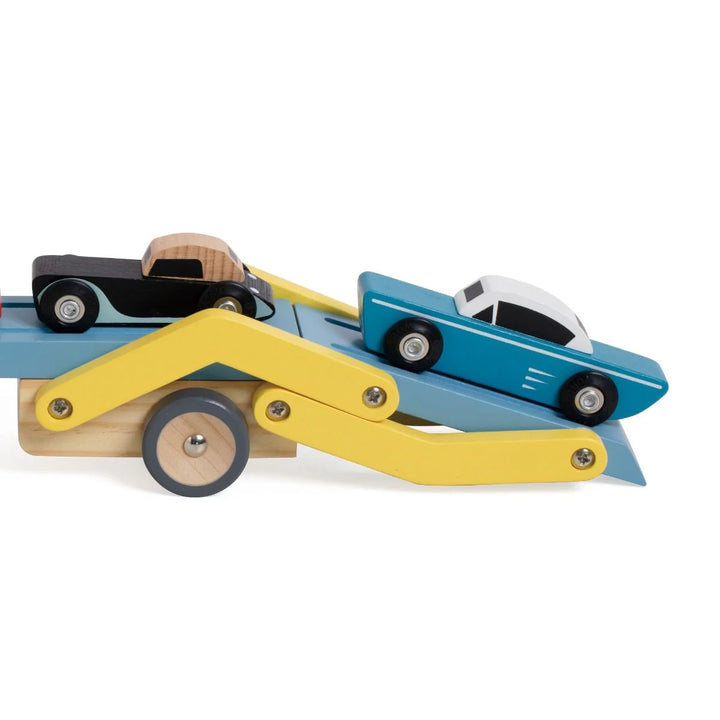 Car Transporter Truck Blue/Yellow