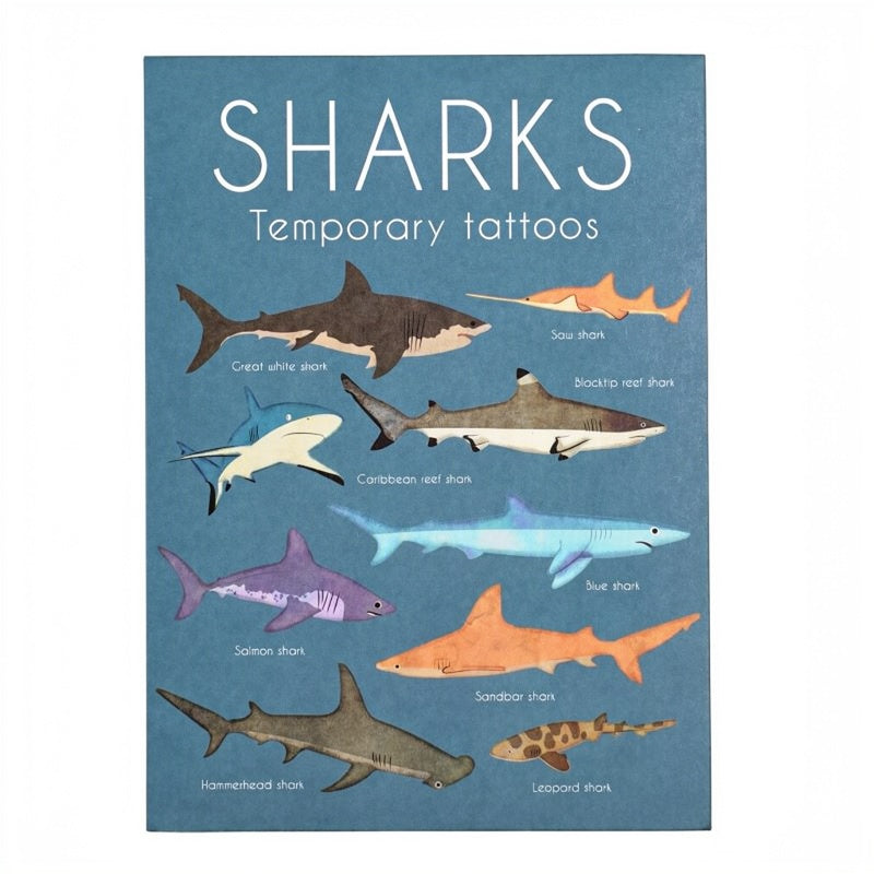 Shark Temporary Tattoos (2 Sheets)