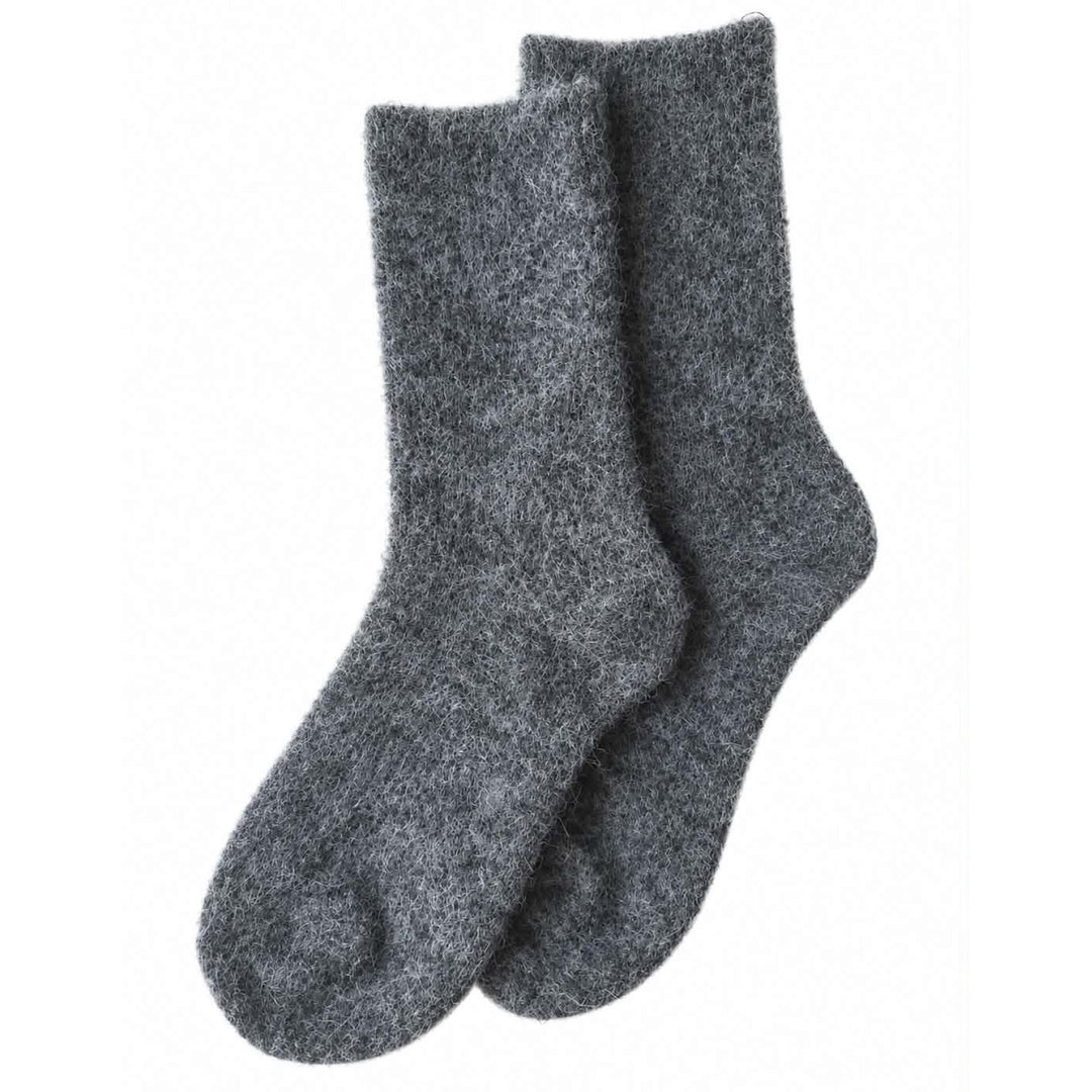 Charcoal luxury rabbit/wool sock | Chaos & Company