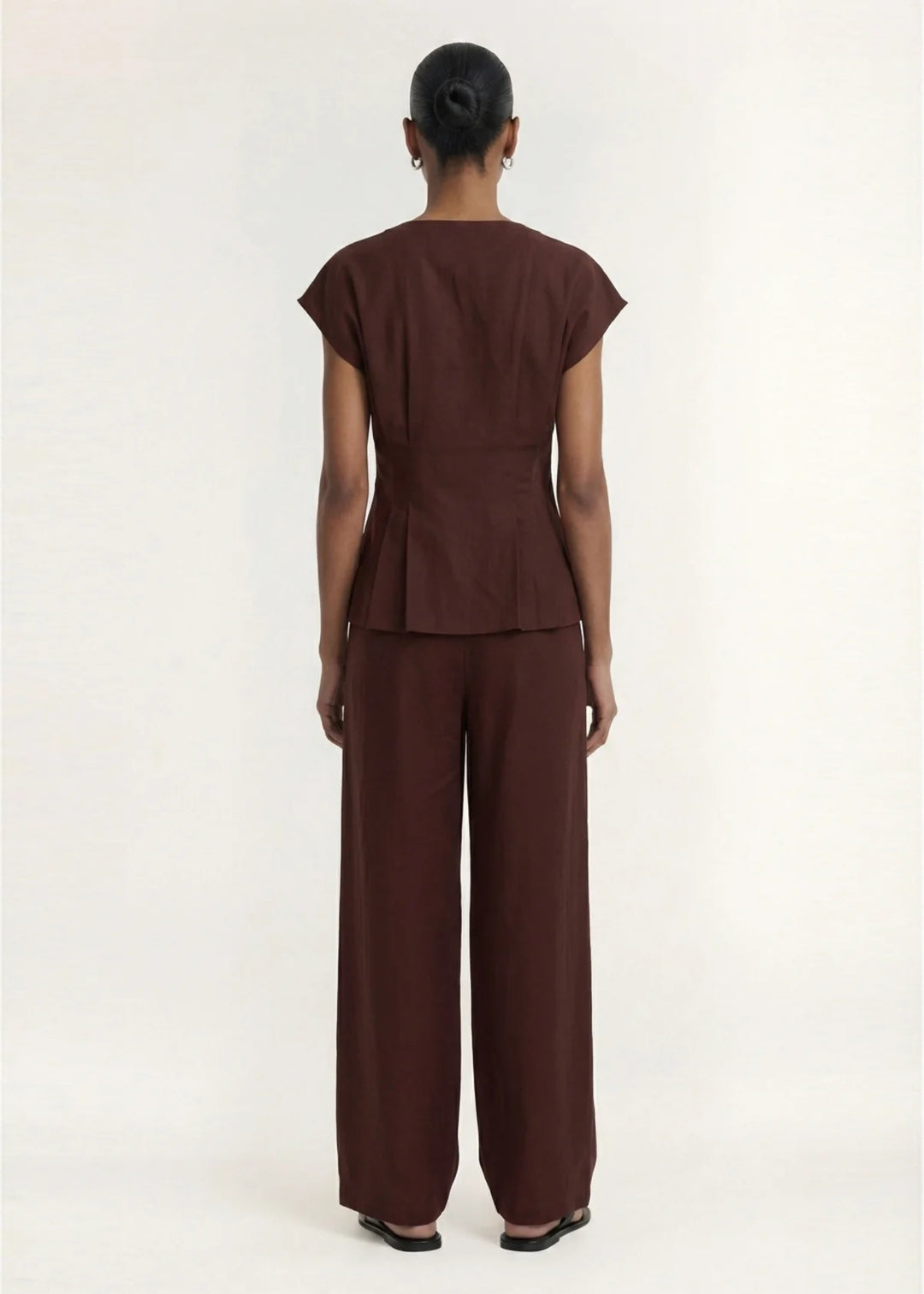 Rhodes Chocolate Tailored Pant | Staple The Label