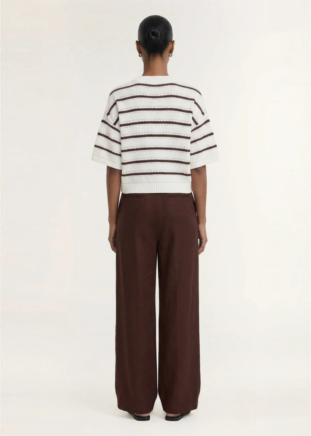 Rhodes Chocolate Tailored Pant | Staple The Label
