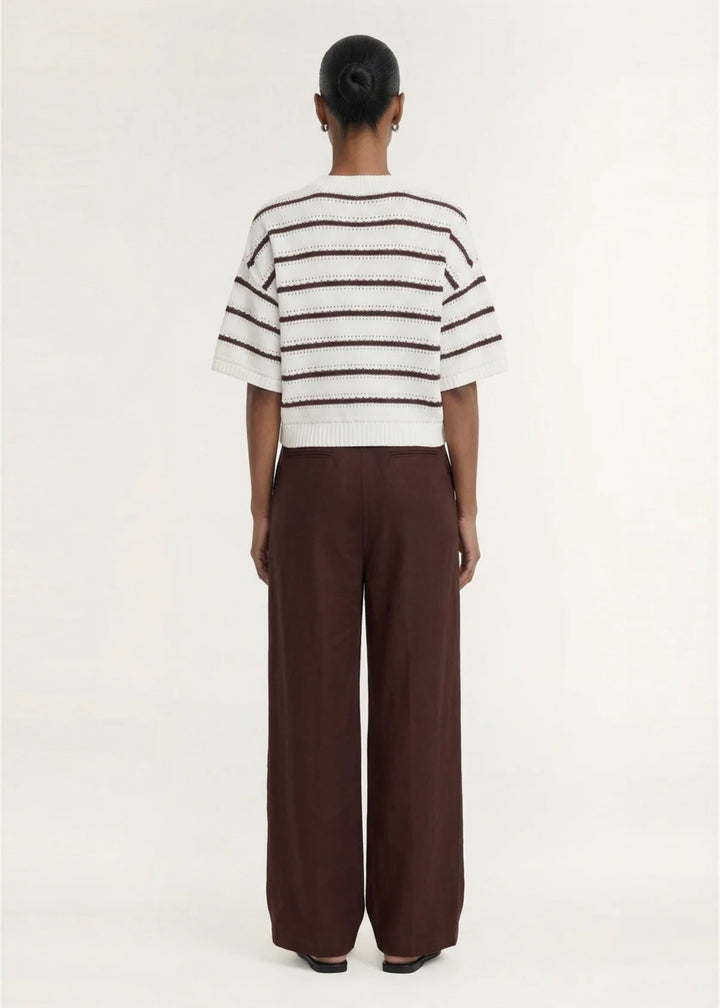Rhodes Chocolate Tailored Pant | Staple The Label