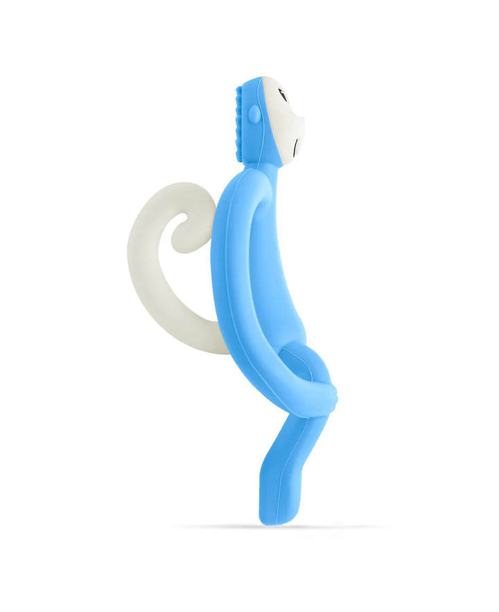 Monkey Teething Toy and Gel Applicator - Baby Blue