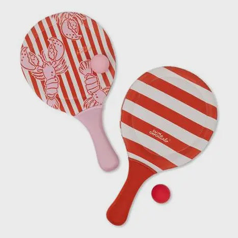 Swim Essentials | Beach Tennis Set - Lobster Bay Pink