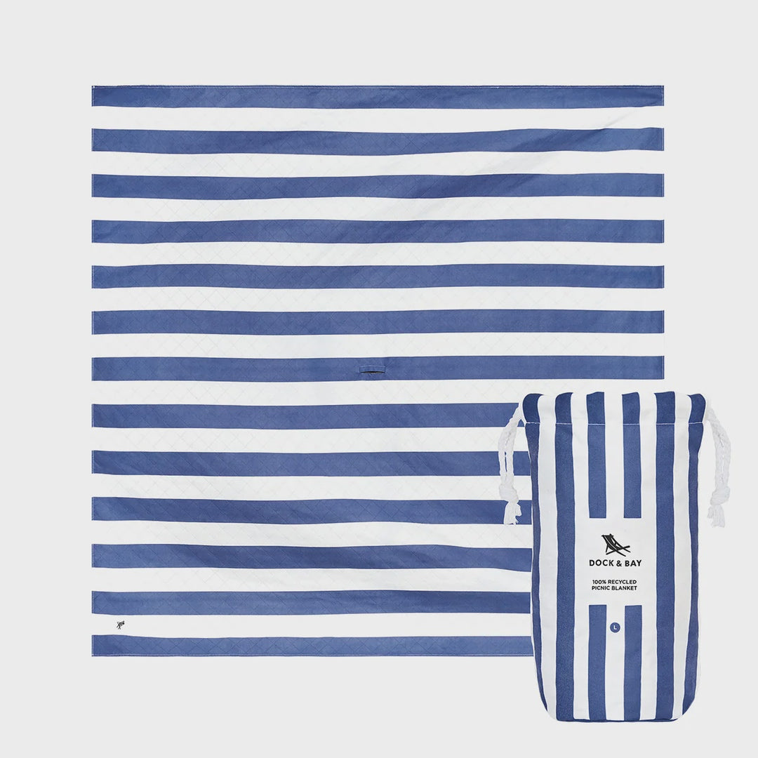 Dock & Bay Large Beach Blanket | Whitsunday Blue