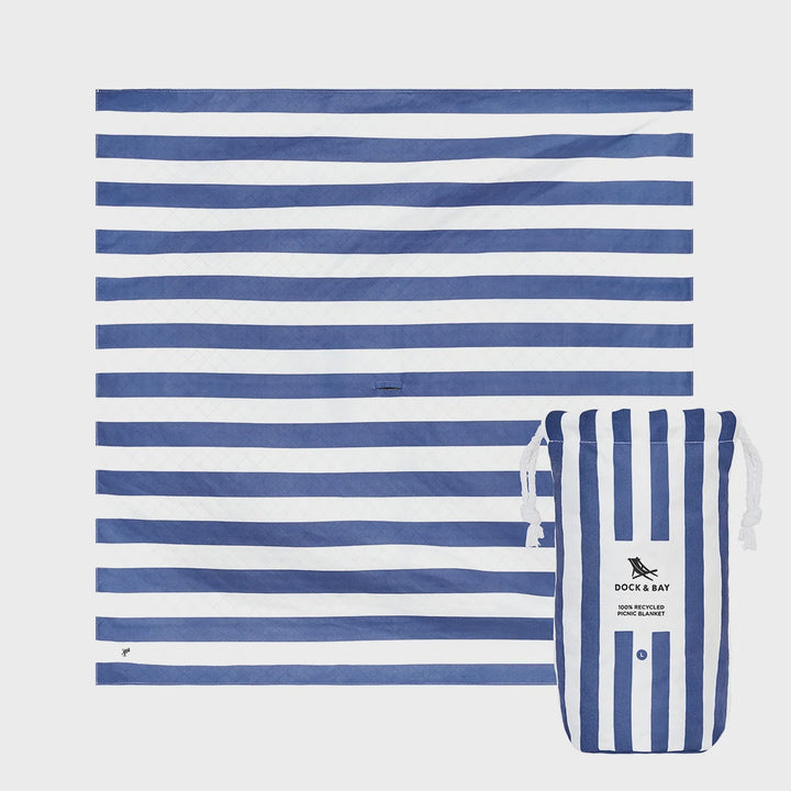 Dock & Bay Large Beach Blanket | Whitsunday Blue