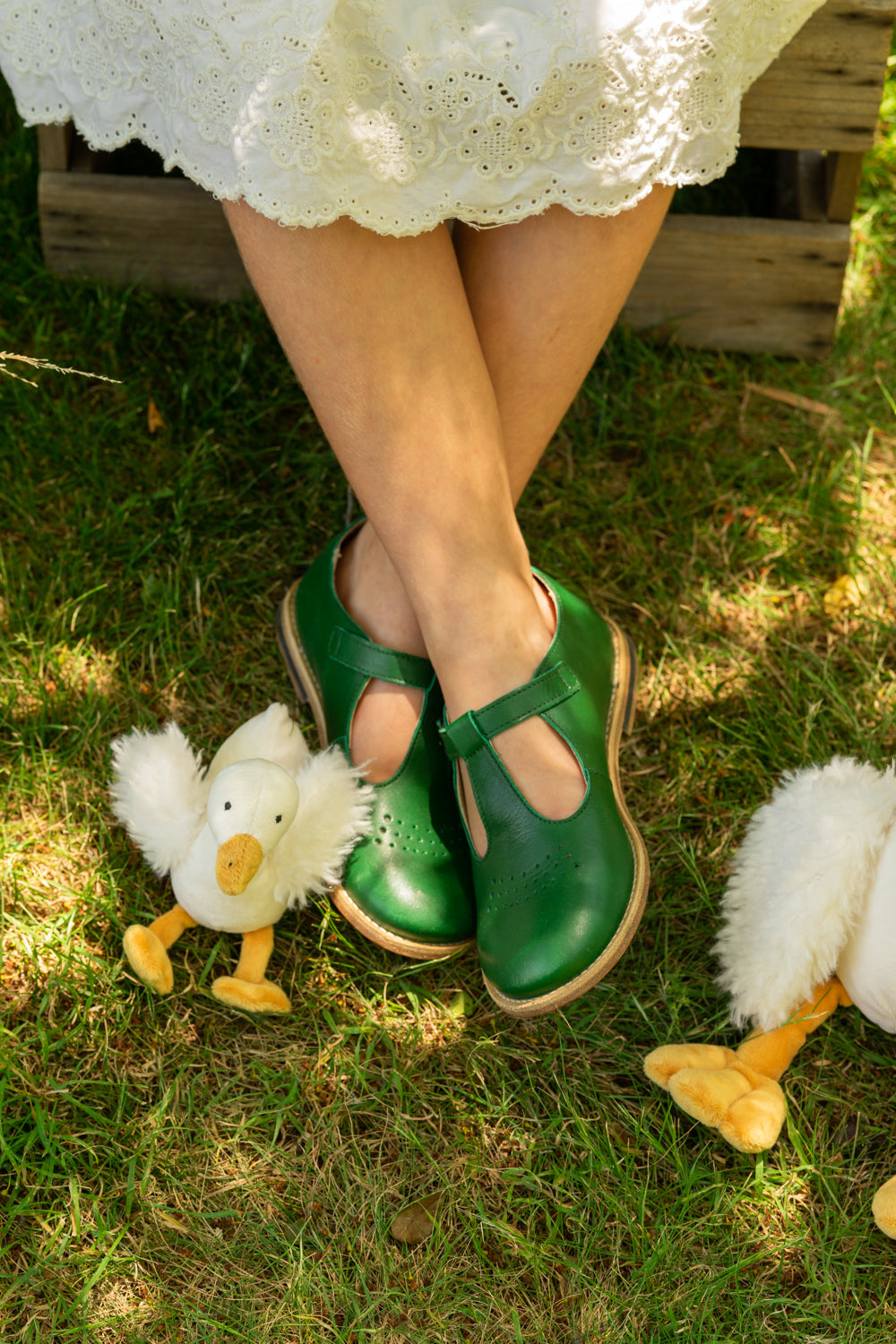 Nana Huchy snowy the goose rattle available from www.thecollectivenz.com