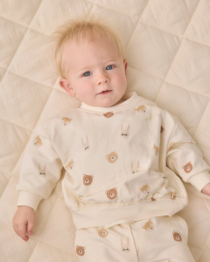 Relaxed Fleece Sweatshirt Critters | Quincy Mae