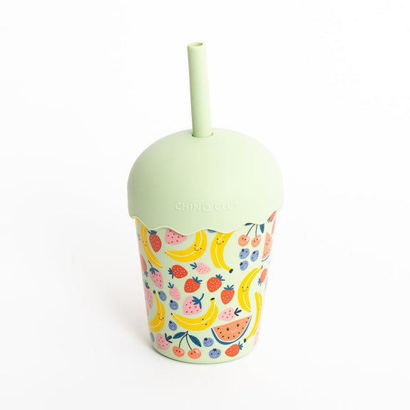 Introducing Chino Clubs new printed smoothie cups with lid and straw - complete in a cute gift box, available from www.thecollectivenz.com