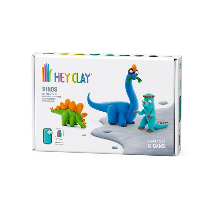 Hey Clay - Dinos  -  (Stegosaurus, Pachycephalosaurus, Brachiosaurus)