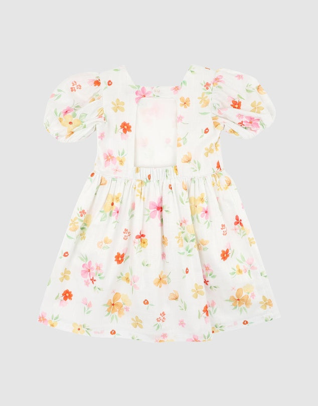 Grow Wild Puff Sleeve Dress