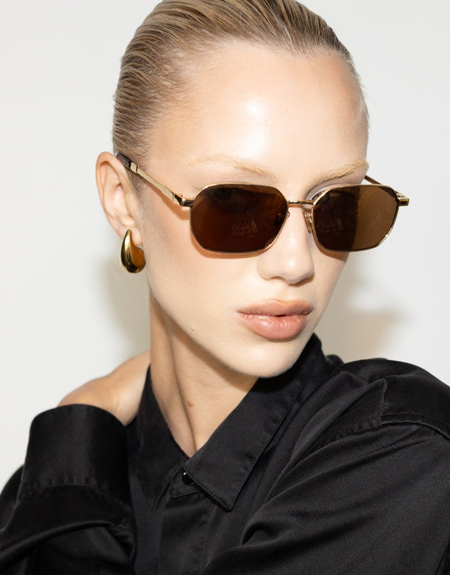 Limelight Gold Brown Sunglasses | Reality