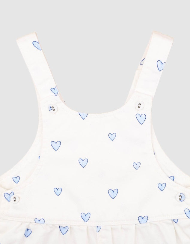 Piccolina Heart Overalls | Fox & Finch