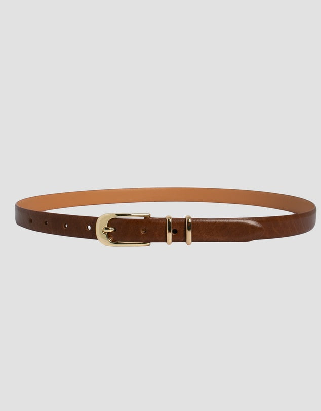Sophia Tan Leather Belt | Loop Leather