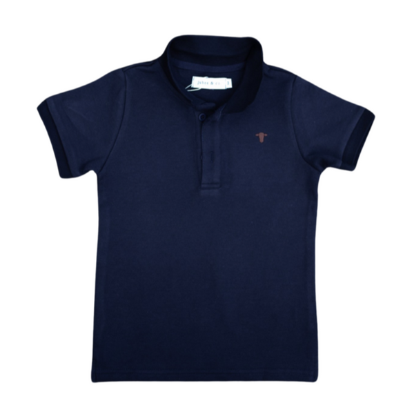 Jubee & Co navy hunter polo available from www.thecollectivenz.com