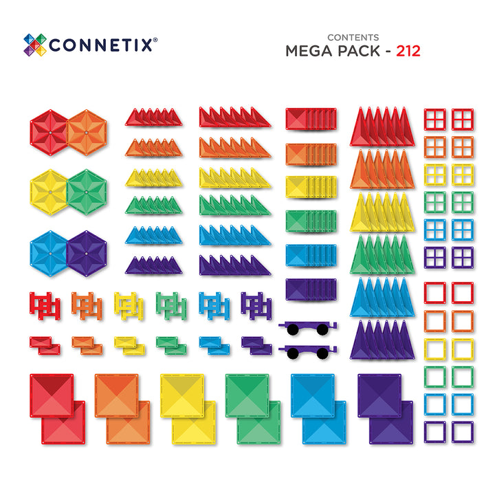 Connetix Rainbow Mega Pack 212 pc