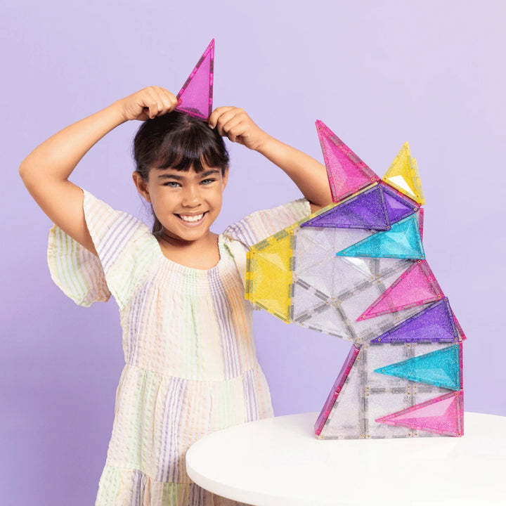 Connetix Glitter Unicorn Pack 56 pc