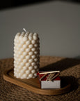 Blow my wick tall column candle available from www.thecollectivenz.com