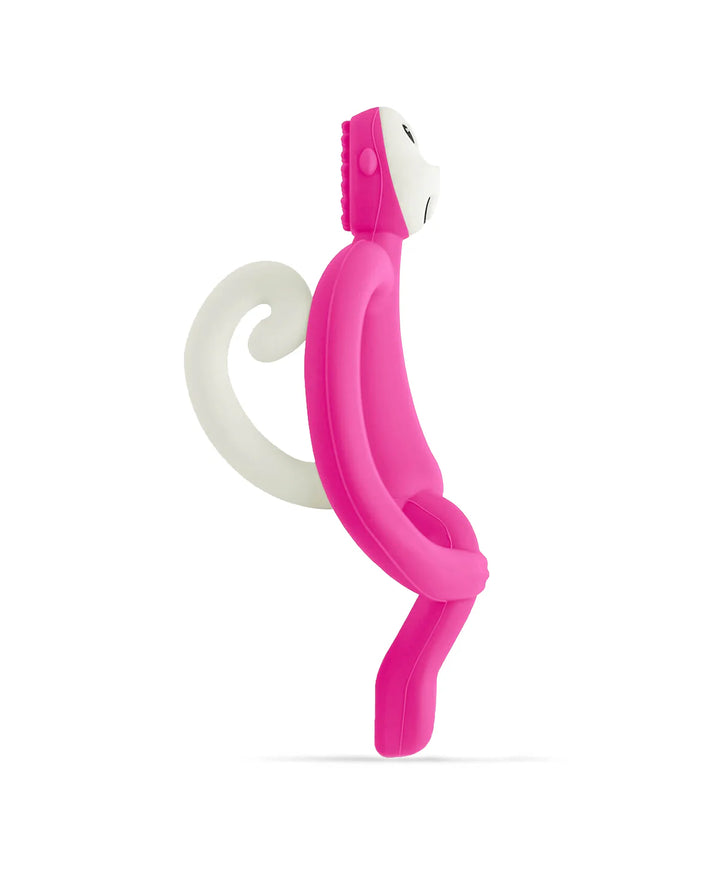 Monkey Teething Toy and Gel Applicator - Pink