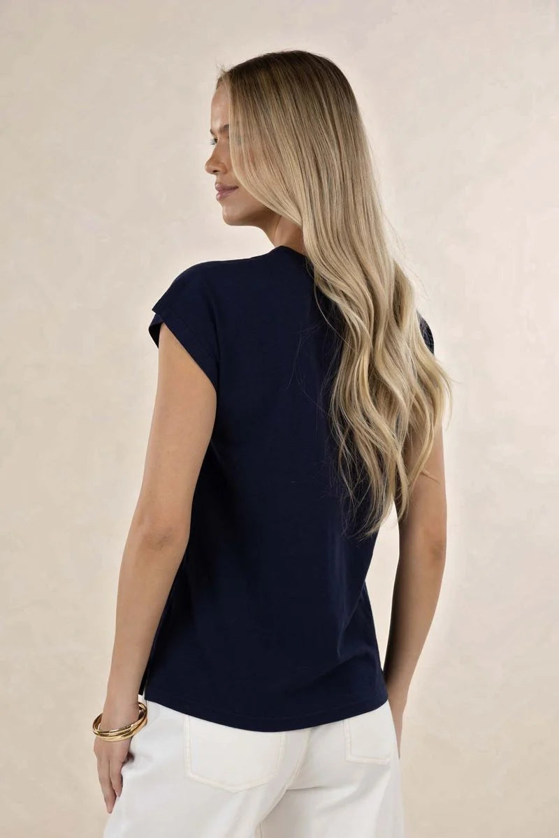 Must have Navy SS V-Neck | Humidity
