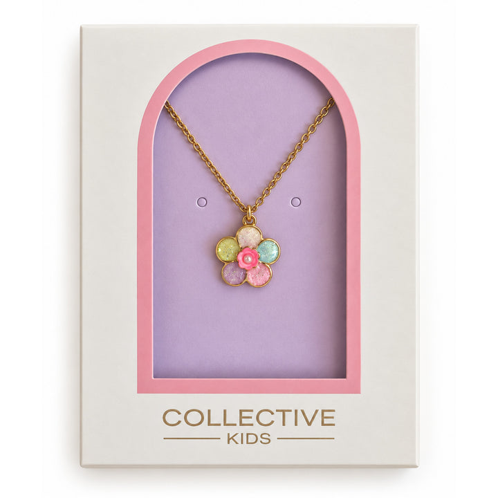 Rainbow Daisy Kids Necklace | Collective Kids