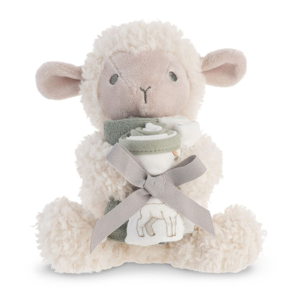 The Little Linen Company Plush Toy & Washers set, the perfect companions for your little one! The adorable plush toy is a soft and huggable cuddly friend, available from www.thecollectivenz.com