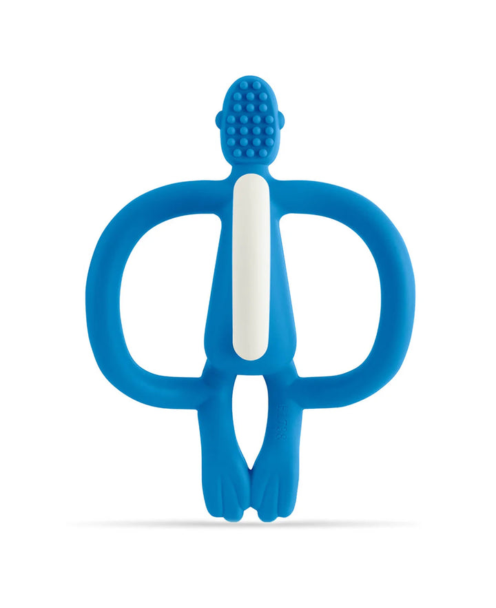 Monkey Teething Toy and Gel Applicator - Blue