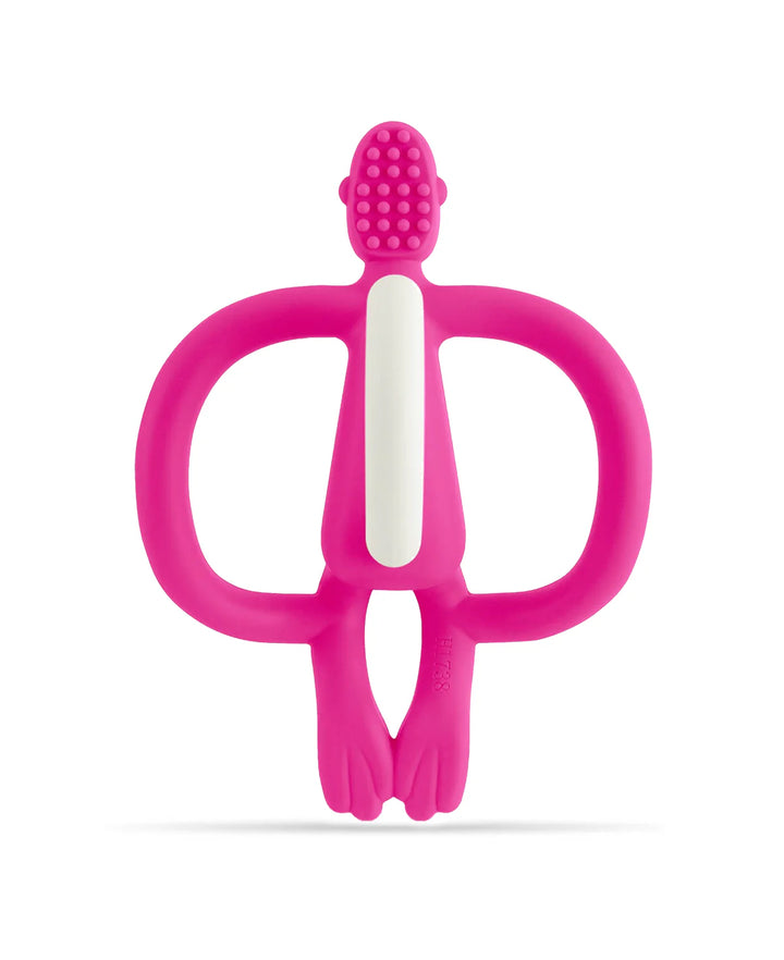 Monkey Teething Toy and Gel Applicator - Pink