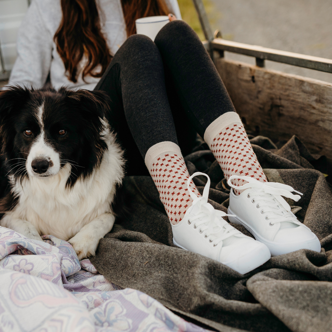 Womens Merino Lamington socks - Chai