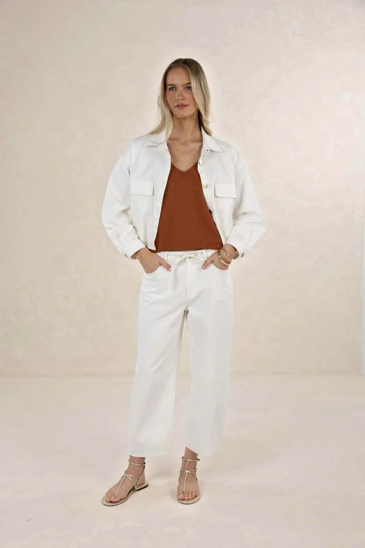 Ivy Denim Jacket Ivory | Humidity